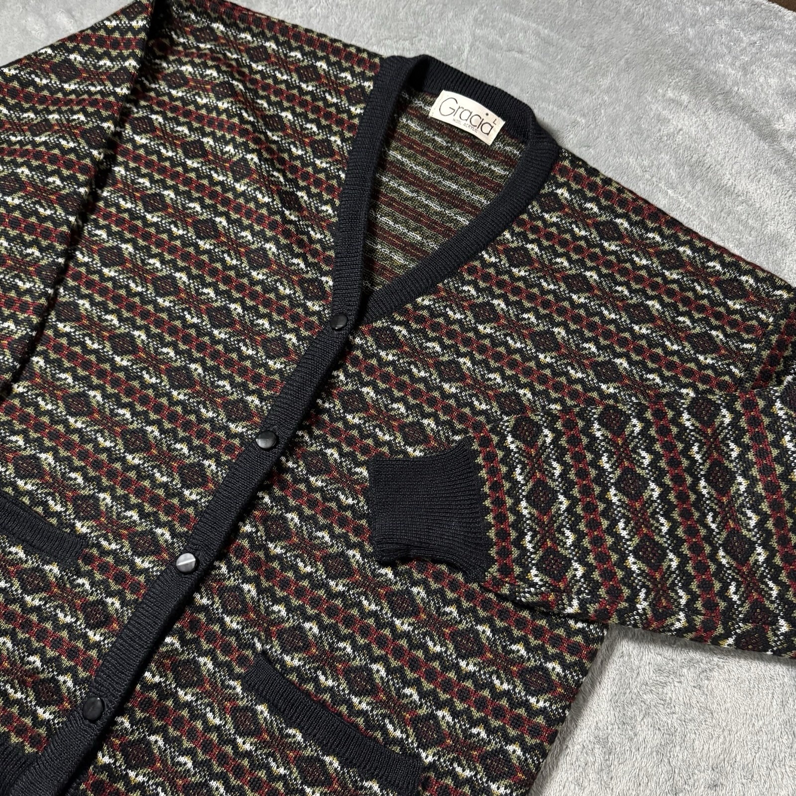 Gracia Multicolor Patterned Cardigan